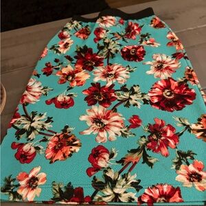 Vibrant Floral Kids Skirt